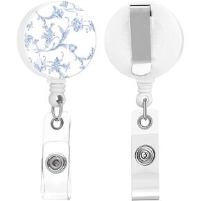 Badge Reels Retractable,Id Badge Holders Retractable,Badge Clips Retractable ID Card Holder for Teacher, Student, Office Worker(Penguin)
