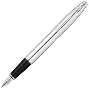 Cross Calais Refillable Fountain Pen, Medium Nib, Includes Premium Gift Box - Polished Chrome