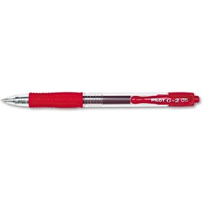 Pilot 31004 Gel Rollerball Pen,Retract.,Extra-Fine Pt,Red