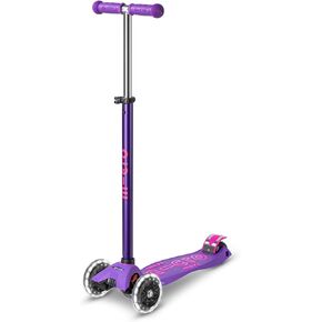 Micro Kickboard - Maxi Deluxe LED - Three Wheeled, Lean-to-Steer Swiss-Designed Micro Scooter for Kids with Motion-Activated Light-Up Wheels for Ages 5-12 …