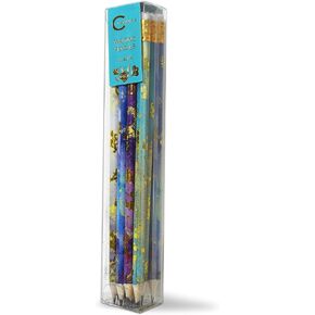 Channie's Number 2 Floral Pencil Set, Colorful Pencils with Cute Floral Design for Sketching, Writing, or Drawing, Pack of 12 Pre-Sharpened Flower Pencils for Girls and Women