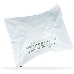 Eco Friendly 2 MIL White Recycled Mailers (12" x 15.5", pack of 100)