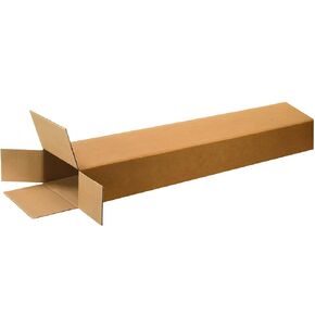 Boxes Fast BF8446FOL Side Loading Corrugated Cardboard Rifle Box, 8" x 4" x 46", Shipping, Packing, Moving or Storage, Kraft (Pack of 15)