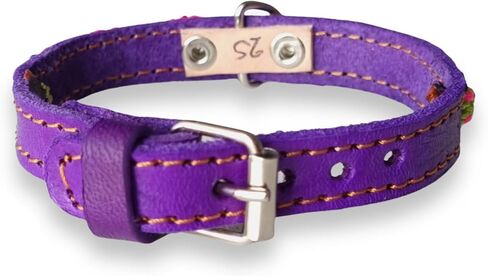 Handmade pet Collar, Great for Puppies, Hand Knitted and Leather, Dog Collar or cat Collar, Soft, Durable and Skin Friendly. for Small and Medium Breeds. in Saudi Arabia