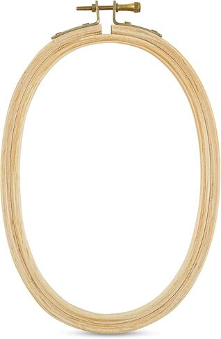 DMC Oval Wooden Embroidery Hoop/Frame 6 inch / 12.5 x 20 cm in Kuwait