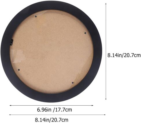 STOBAZA Wood Embroidery Hoop Frame Round Wood Embroidery Display Frame Cross Stitch Hoop Frame Ring for Art Craft Sewing and Hanging Black - 8.14 Inch in Saudi Arabia