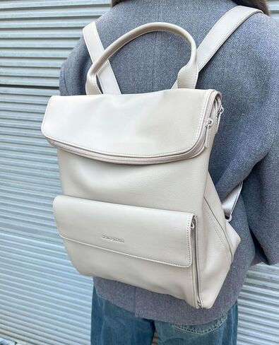 Women Office Laptop Backpack Vegan Leather Work Bag 13 Inch Business Travel Bag Large Capacity Waterproof Daypack in Saudi Arabia