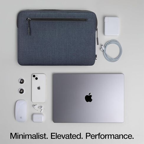 كم كمبيوتر محمول مضغوط مع Woolenex - 14 "MacBook/الكمبيوتر المحمول وأكمام ipad/tablet ، حالة الكمبيوتر والغطاء ، خفيفة الوزن ، مقاومة للطقس ، مع جيب الانزلاق للملحقات - الجرافيت in Kuwait