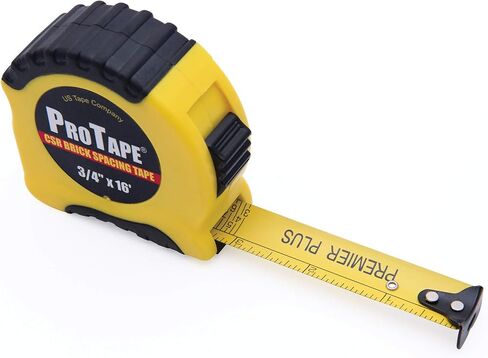 US Tape 52466 ProTape XR Series 3/4" x 16' Modular Spacing Tape; yellow case in Kuwait