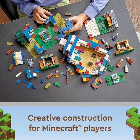 Lego Minecraft The Llama Village Farm House Building Set 21188 ، Minecraft Gift Idea للأطفال ، الأولاد ، الفتيات البالغ من العمر 9 سنوات ، إنشاء قرية Minecraft مع 6 مباني قابلة للتخصيص وأرقام مصغرة in Saudi Arabia