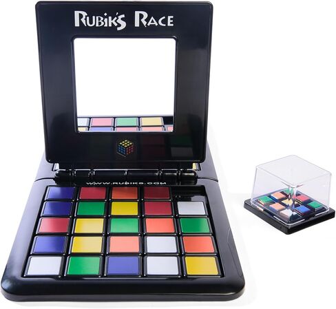 Rubik's Race, Metallic Edition Classic Fast-Paced Puzzle Strategy Sequence Two Player Board Game, for Kids and Adults Ages 7 and up, Multicolor in Kuwait