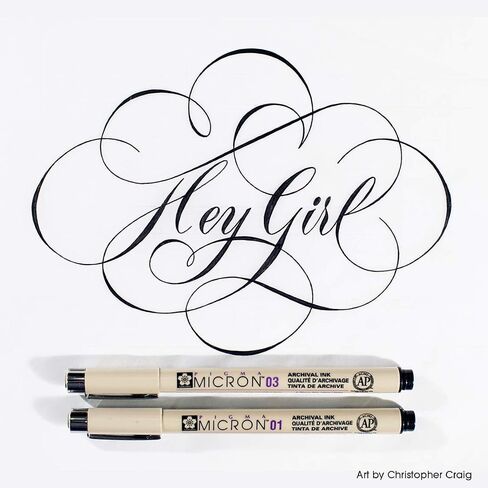 SAKURA Pigma Micron Pens (Set Of 3),Black in Kuwait