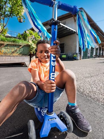 Micro Kickboard - Maxi Deluxe LED - Three Wheeled, Lean-to-Steer Swiss-Designed Micro Scooter for Kids with Motion-Activated Light-Up Wheels for Ages 5-12 … in Saudi Arabia