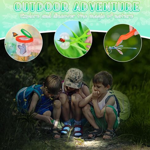 Life Cycle Learning & Education Toys, Montessori Toys Animal Toy Figurines for Frog, Butterfly, Chicken, Ladybug - Educational & Fun Matching Game Preschool Learning Toys Outdoor Explorer Kit in Saudi Arabia