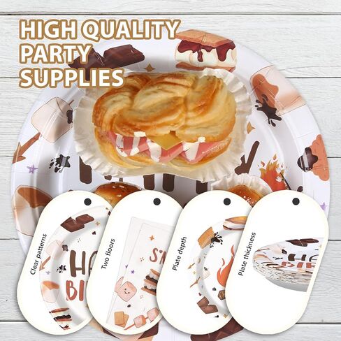 96 PCS Rose Gold Baby Shower Set 350 GSM Pink Girl Paby Baby Shower Plates and Feloral Floral Baby Girl for Girl Baby Shower Canner Canner Party Supplies Serves 24 in Kuwait