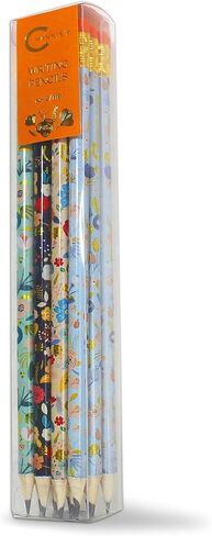 Channie's Number 2 Floral Pencil Set, Colorful Pencils with Cute Floral Design for Sketching, Writing, or Drawing, Pack of 12 Pre-Sharpened Flower Pencils for Girls and Women in Kuwait