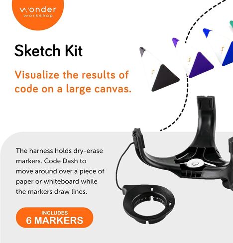 Wonder Workshop – Sketch Kit for Dash Robot For Kids 6+ – Free Programming Stem App – Visualize Your Code, Multicolor in Saudi Arabia