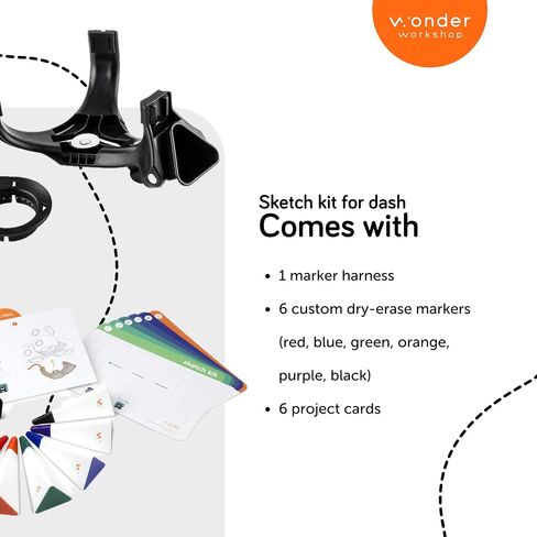 Wonder Workshop – Sketch Kit for Dash Robot For Kids 6+ – Free Programming Stem App – Visualize Your Code, Multicolor in Saudi Arabia