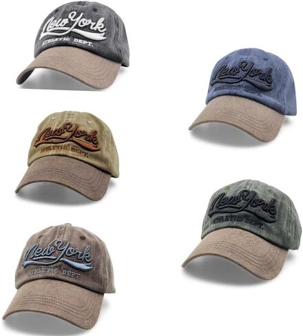 Vintage New York Logo Cap - Urban Style Adjustable Baseball Hat for Men & Women | Stylish Trucker Hat Mens Gorras para Hombres Originales Green in Kuwait