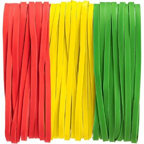 High Quality Rubber Bands Size 33-1/2 Lb of about 300 Colorful, Thick Rubber Bands