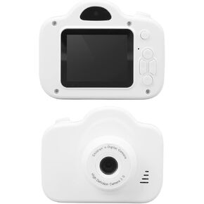 Kids Camera Toy Digital Video Camera for Girls and Boys 3 4 5 6 7 8 9 Year Old Child, 2.0 Inch Screen Portable 2000W Dual Camera Toy Birthday Gifts for Age 3 to 9 (White)