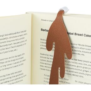 Spilled Coffee Bookmark - Hilarious 3D Brown Stain Design, 5 Inch Pu Leather Funny Bookmark Gift for Coffee Lovers & Book Nerds (Fits All Books)