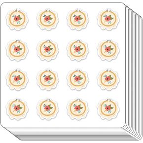 Embroidery Hoops Planner Stickers, 0.5in Monthly Scrapbooking Kids DIY Arts Crafting 208-Pack