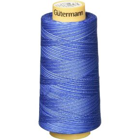 Gutermann Natural Cotton Thread Variegated, 3281-Yard, Deep Evening Sky