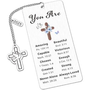 Easter Basket Essentials, Easter Basket Stuffers for Teens Girls Boys, Confirmation Gifts for Teen Girls Christian Bookmark, Bible Verse Gifts for Women, Bible Bookmark, Bible Study Supplies