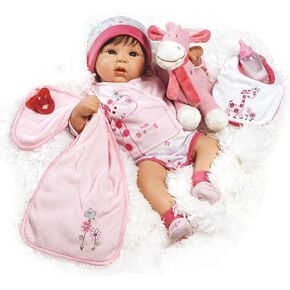 Paradise Galleries Realistic Reborn Baby Girl 19 Inch Doll with Soft Hair 9 Piece Gift Set for Kids Ages 3 and Up - Tall Dreams