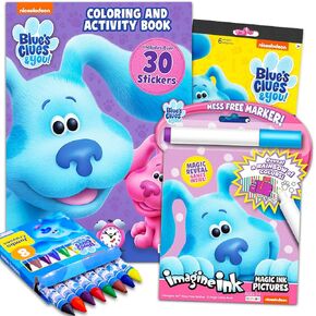 Blue's Clues Coloring and Activity Book Set - Bundle with Blue's Clues Activity Book, Blue's Clues Imagine Ink Mess-Free Coloring, Jumbo Crayons, More | Blue's Clues Coloring Book for Kids