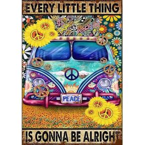 ICECHEN Inspirational Sunflower Bus Diamond Painting Kits for Adults, 5D Blessing Words Diamond Art for Beginners, DIY Full Round Drill Colorfu Gem Art Kits for Gift Home Wall 12X16 inch