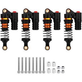 الألومنيوم قابلة للتعديل خنازير صدمة امتصاص النفط مثبط ل SCX10 المحوري Capra Wraith Trx6 D90 1/10 RC الزاحف أجزاء (أسود ، 110 ملم)