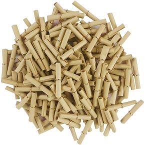 100 Pcs Mini Paper Scrolls Valentine Message Papers Small Wish Scrolls Wishing Paper Rolls Write On It Paper Rolls for DIY Decorations Kraft