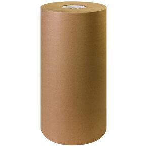 BOX USA Kraft Brown Paper Roll, 30#, 18" x 1,200', 100% Recycled Paper, Ideal for Shipping, Packing, Moving, Gift Wrapping, Craft, Dunnage and Parcel