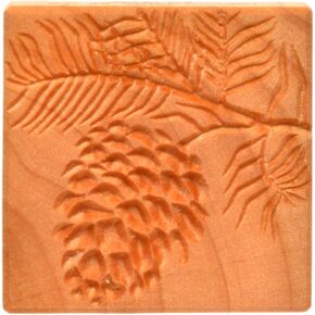 MKM Pottery Tools Large Square Decorative Stamp for Pottery, Clay, Ceramics (Ssl-76 Tree of Life)
