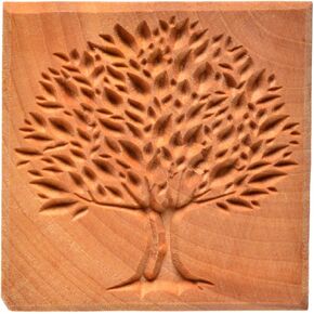 MKM Pottery Tools Large Square Decorative Stamp for Pottery, Clay, Ceramics (Ssl-76 Tree of Life) in Kuwait