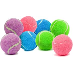 Mini Tennis Balls for Dogs 1.5 Inch - No Squeak Tiny Dog Toys for Small Dogs and Puppies - Interactive Fetch Extra Small Balls for Ball Launcher - 8 Pack