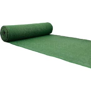 CleverDelights 14" Green Burlap Roll - Finished Edges - 10 Yards - Jute Burlap Fabric