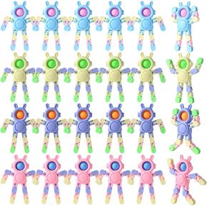 Transformable Fidget Spinners 24 Pcs Rabbit Toys for Kids Easter Gifts and Adults Stress Relief Sensory Toys for Boys and Girls Fingertip Gyros for ADHD Autism for Kids Gifts in Saudi Arabia