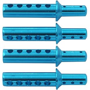 4PCS Vgoohobby 188037 RC Aluminum Body Post Mounts Upgrade Parts Compatible with Redcat Volcano S30 EPX 1/10 RC 4WD Car Off-Road Monster Truck Buggy,Blue
