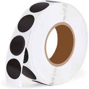 1000 PCS Dot Stickers 1/2 Inch Circle Small Round Coding Labels, Blank White Color Sticky Dots for Yard Sale Office Shop Home Classroom Marking (White)