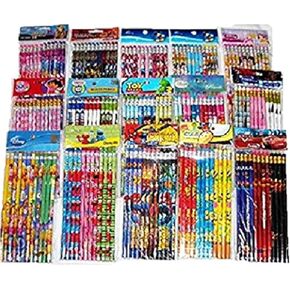 Disney 180 pcs Nickelodean DreamWorks Marvel Cartoon Character Licensed Wooden Pencil