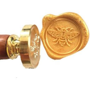 Vintage Cute Bee Flying Wax Seal Sealing Stamp Embellishment Wedding Invitation Card Snail Mail Gift Wrapping Wine Package Great Christmas Gift Idea Insect Wax Seal Stamp Set