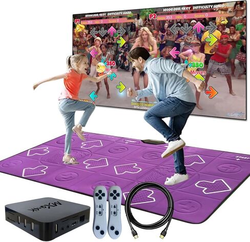 Dance Mat for Kids and Adults, Double User Wireless Dance Pad Game for TV, Exercise Dancing Mat for Family Games,Gifts Ideas for Girls and Boys in Kuwait