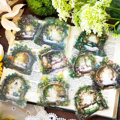 Alideco 60pcs Scrapbook Stickers Tree Landscaping Scrapbooking Junk Journal Crafts Embelishment Decoration Diary Stickers (shuyingyaoye) in Saudi Arabia