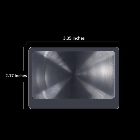 Hestya 20 PCS 3x Fresnel Lens Bulk Crex Card Machifier Size Pocket Wallet Machifier Card Card Thin Tran in Kuwait