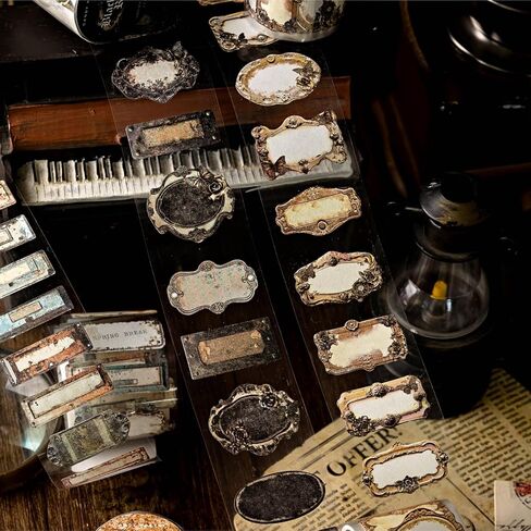 6ROLLS SCRAPBOOK ملصقات ملصقات سجل القصاصات الجمالية مستلزمات Washi Tape Junk Journal Labels ملصقات زخرفية عتيقة ملصقات الملصقات العتيقة الملصقات العتيقة لموازم اليومية in Kuwait