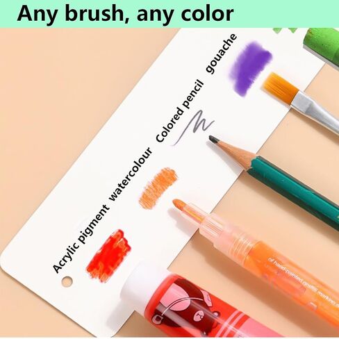 80 pcs Kraft Paper Blank Cardstock Bookmark Making Kit with Custom Bookmark, Dried Flowers for Crafts, and Bookmark Tassels, White, (40Pcs Bookmarks with 40 Tassels) (Rectangular) in Saudi Arabia