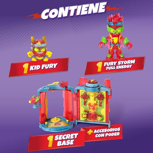 SUPERTHINGS Secret Base Fury Storm – Fury Storm Secret Base – Includes one Exclusive Kazoom Kid and one Exclusive SuperThing and Many Accessories. in Saudi Arabia